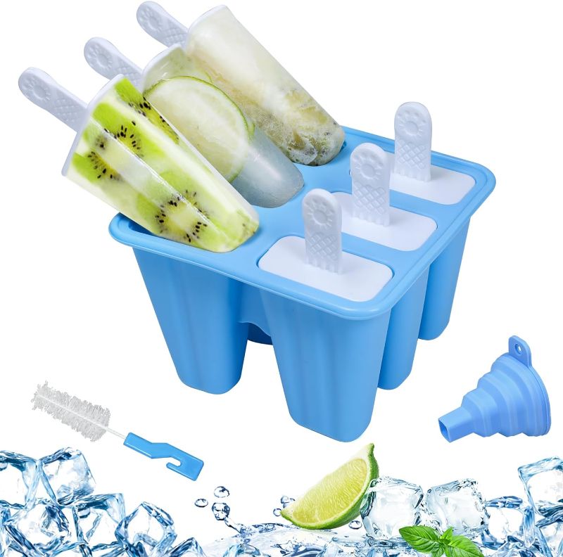 Photo 1 of 6-cavity Ice Popsicle Maker Set DIY Ice Pop Mold, 