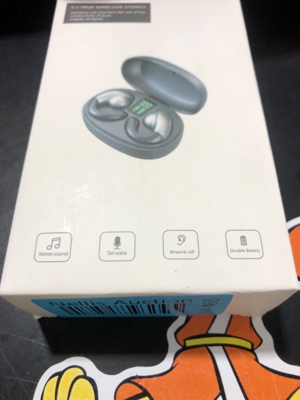 Photo 2 of Open Ear Earbuds Sport Clip On Open Ear Headphones Bone Conduction Earbuds Cycling Running Workout Ear Buds Wireless Headphones Bone Conducting Earbud Gaming Gym Bluetooth Earbud Earphones Beige1