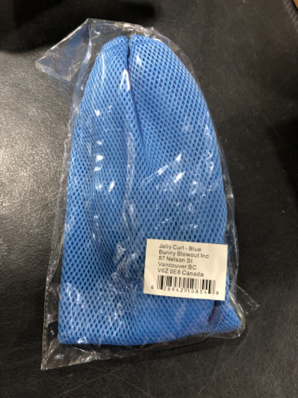 Photo 1 of Jelly Curls - Blue Low Heat Gel Curler For Damage Free Curls, Long Hair Wrap GelCurler, Alternative to Heatless Curlers, Jellycurls Soft Hair Rollers or Curling Rod (Blue)