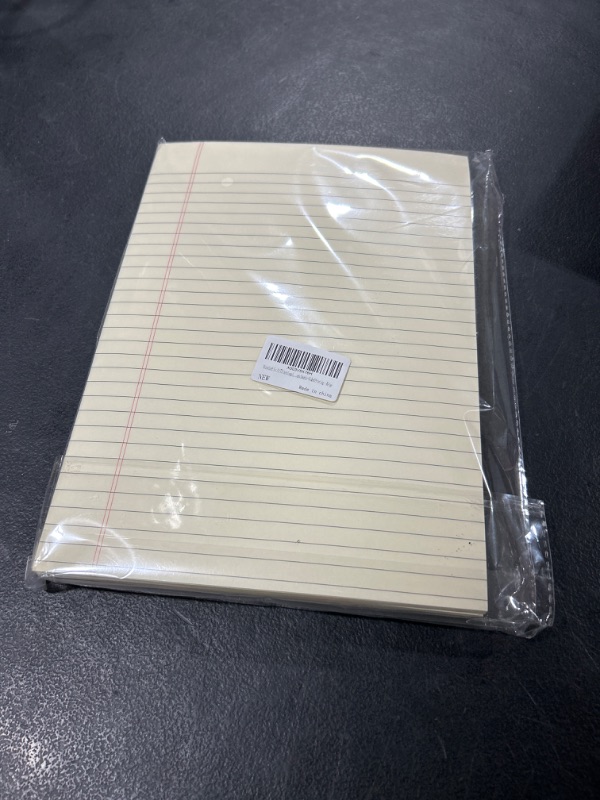 Photo 2 of 8.5 x 11.75 Inch Legal Pads 4 Pack Note Pads 30 Lines Glue Top Notepad with 50 Sheets Double-Sided Printing Writing Pad Beige 100gsm Thick Paper Legal Pad 9mm Wide Ruled Note Pad with Hardback 