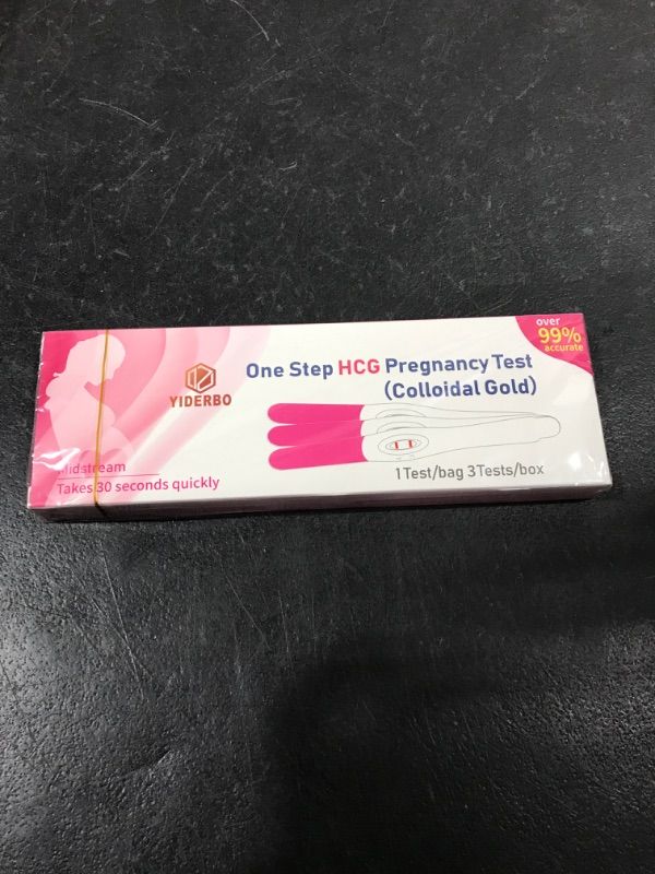 Photo 2 of HCG Pregnancy Tests 1 Test/Bag 3 Tests/Box, Woman Individually Sealed Early Pregnancy Home Detection Kits
