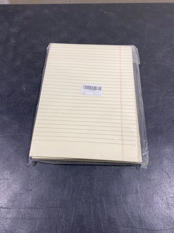 Photo 2 of 8.5 x 11.75 Inch Legal Pads 4 Pack Note Pads 30 Lines Glue Top Notepad with 50 Sheets Double-Sided Printing Writing Pad Beige 100gsm Thick Paper Legal Pad 9mm Wide Ruled Note Pad with Hardback 