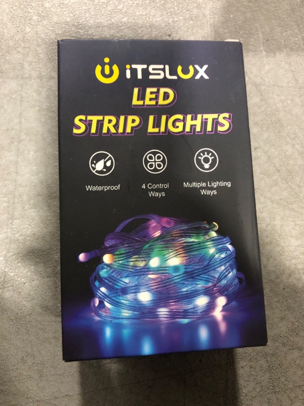 Photo 2 of ITSLUX® LED Strip Lights, Music Sync Color Changing LED Strip Lights with Remote and App Control RGB LED Strip, LED Lights for Room Home Party Decoration 32 ft (100 Lights)