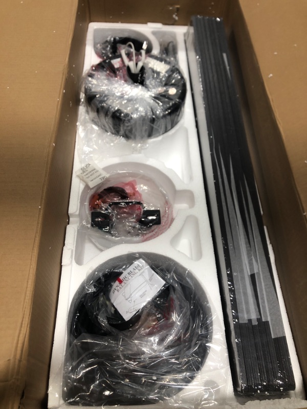 Photo 1 of 72 Inch Indoor Ceiling Fan with Light and Remote, Reversible DC Silent Motor, 110V ETL Listed for Living Room, Dining Room, Bedroom, Basement, Kitchen, Black