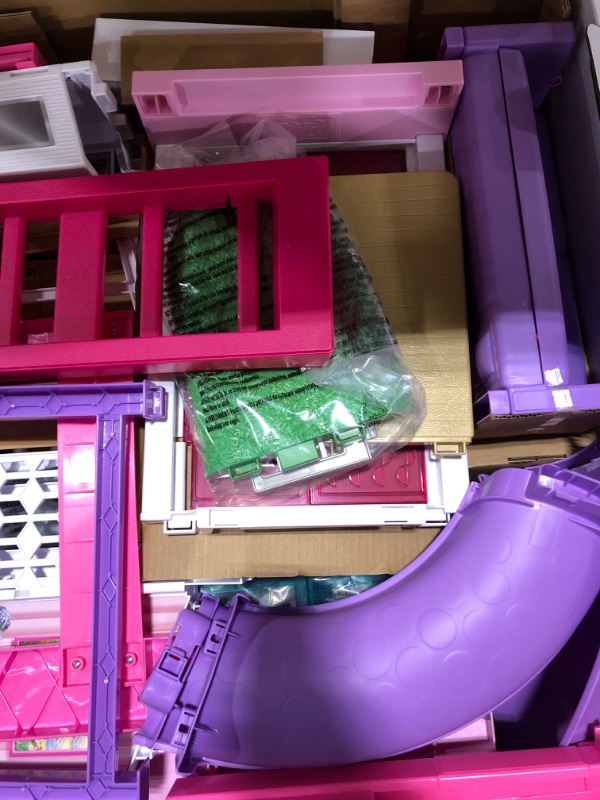 Photo 4 of Barbie Dreamhouse, Doll House Playset with 70+ Accessories Including Transforming Furniture, Elevator, Slide, Lights & Sounds Wheelchair Accessible Elevator