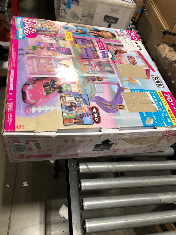 Photo 5 of Barbie Dreamhouse, Doll House Playset with 70+ Accessories Including Transforming Furniture, Elevator, Slide, Lights & Sounds Wheelchair Accessible Elevator