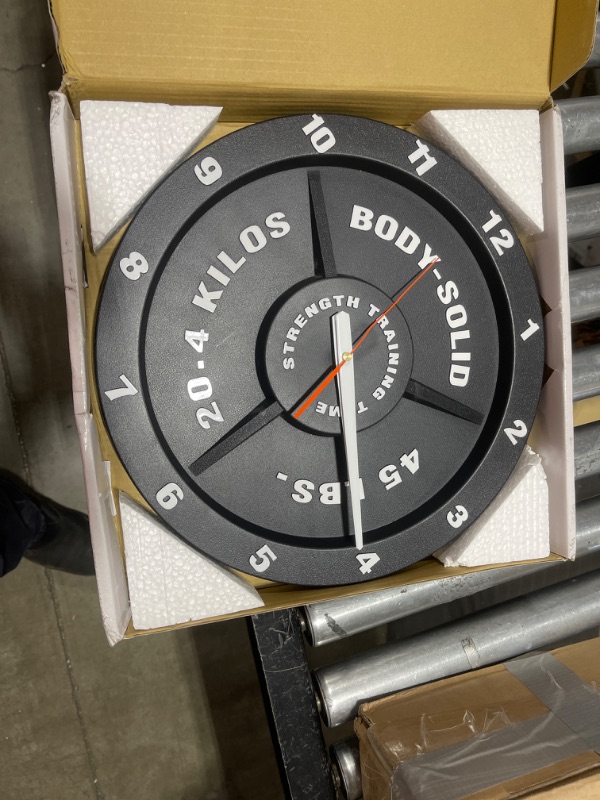 Photo 1 of Body-Solid Weight Plate Wall Clock