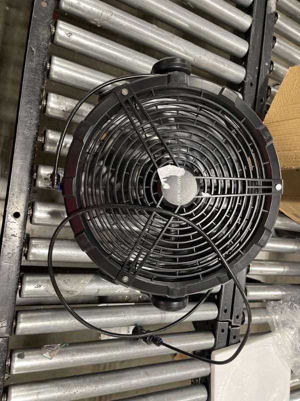 Photo 2 of 12 in. Rechargeable DC Misting HV Floor Fan
