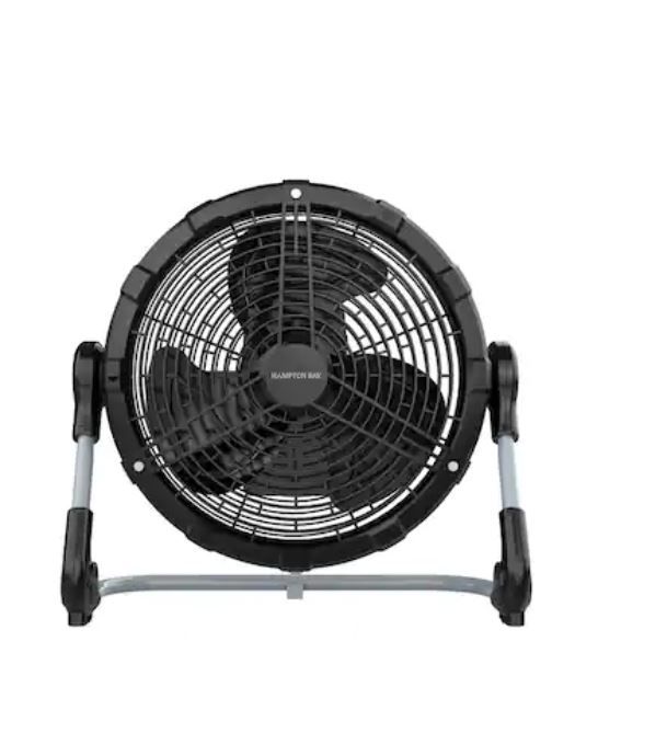 Photo 1 of 12 in. Rechargeable DC Misting HV Floor Fan
