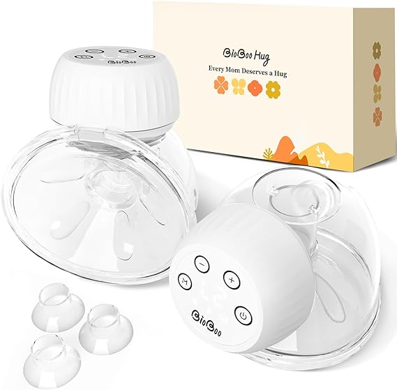 Photo 2 of BIOBOO Wearable Breast Pump 337U and 116U (White)
