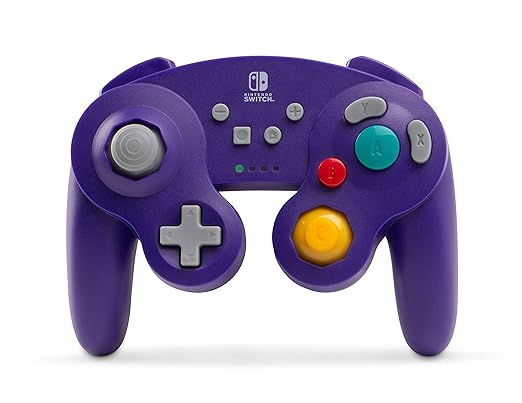 Photo 1 of PowerA Wireless GameCube Style Controller for Nintendo Switch - Purple & Mario + Rabbids Sparks of Hope – Standard Edition Wireless Purple Controller + Mario + Rabbids Sparks