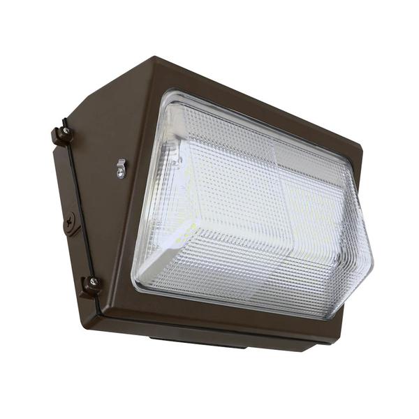 Photo 1 of 126-Watt Integrated LED Bronze Commercial Security Outdoor Wall Light 5000K