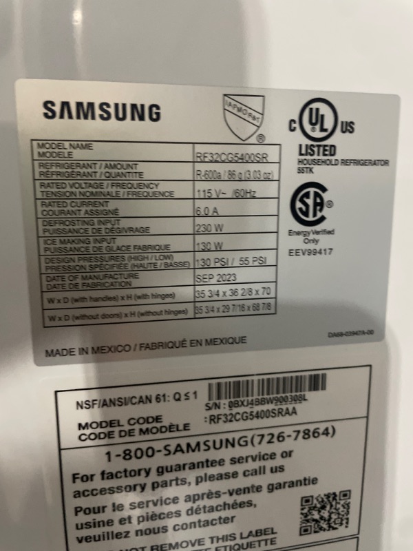 Photo 8 of Samsung Mega Capacity 30.5-cu ft Smart French Door Refrigerator with Dual Ice Maker (Fingerprint Resistant Stainless Steel) ENERGY STAR
