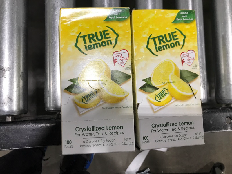 Photo 2 of (100 Packets) True Lemon Sugar Free, On-The-Go, Caffeine Free Powdered Drink Mix (2 for 12$)