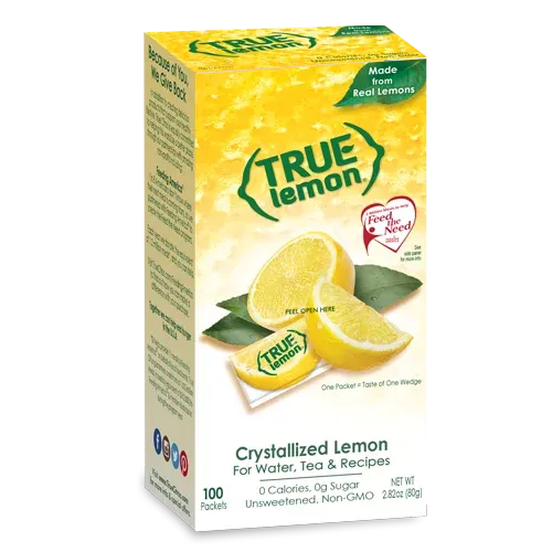 Photo 1 of (100 Packets) True Lemon Sugar Free, On-The-Go, Caffeine Free Powdered Drink Mix (2 for 12$)