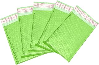 Photo 1 of  Bubble Mailers 6x10 Inch Green 50 Pack Poly Padded Envelopes Small Business Mailing Packages Opaque Self Seal Adhesive Waterproof Boutique Shipping Bags 