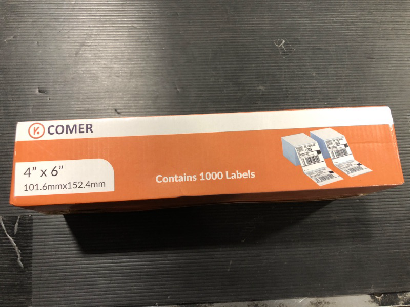 Photo 2 of K Comer 4x6 Thermal Shipping Labels (2 Stacks, 1000 Printer Labels) Stickers Printable,Waterproof,Self Adhesive,Mailing Address Labels for Packages Compatible with K Comer MUNBYN, Rollo