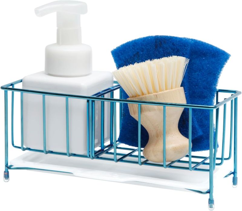 Photo 1 of 
Snailhouse Kitchen Sink Caddy, Stainless Steel Rust Prevention Dish Sponge Holder Organizer Accessories with Removable Drip Tray for Kitchen Sink Counter, Blue