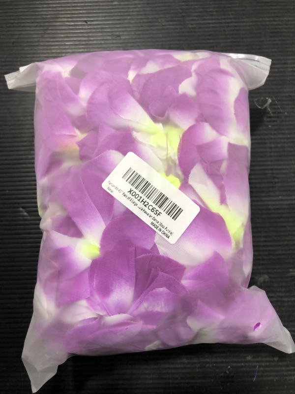 Photo 2 of  Pcs Thicken 41 Inch Purple Hawaiian Leis for Graduation Party, Dance Party, Photo Prop in Outdoors (6 Pcs)