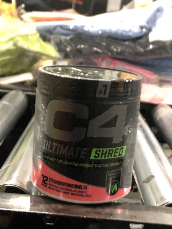 Photo 2 of Cellucor C4 Ultimate Shred Pre Workout Powder for Men & Women, Weight Loss Supplement with Ginger Root Extract, Strawberry Watermelon, 20 Servings (Pack of 1) Best By: 02/2024
