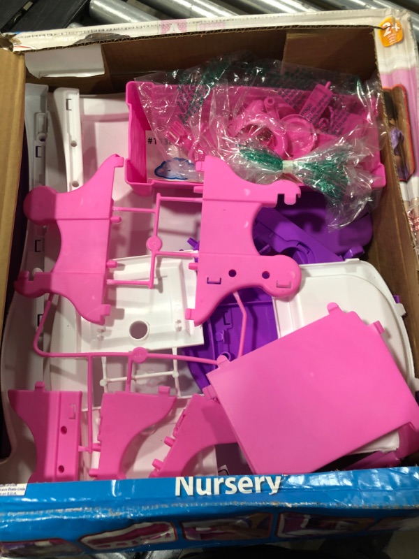 Photo 1 of American Plastic Toys Kids’ My Very Own Nursery Baby Doll Playset, Doll Furniture, Crib, Feeding Station, Learn to Nurture and Care, Durable and BPA-Free Plastic, for Children Ages 2+