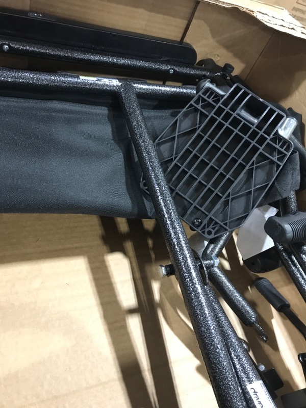 Photo 1 of Drive Medical TR37E-SV Lightweight Folding Transport Wheelchair with Swing-Away Footrest, Silver 1 Count (Pack of 1) Silver Vein