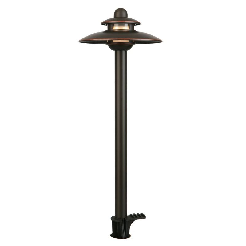 Photo 1 of Hampton Bay Low Voltage Oil Rubbed Bronze LED Path Light with Adjustable Color
