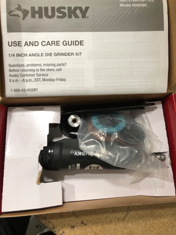 Photo 1 of 1/4 in. Angle Die Grinder with Accessory Kit