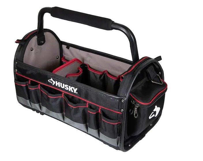 Photo 1 of 20 in. Pro Tool Tote with Removable Tool Wall
