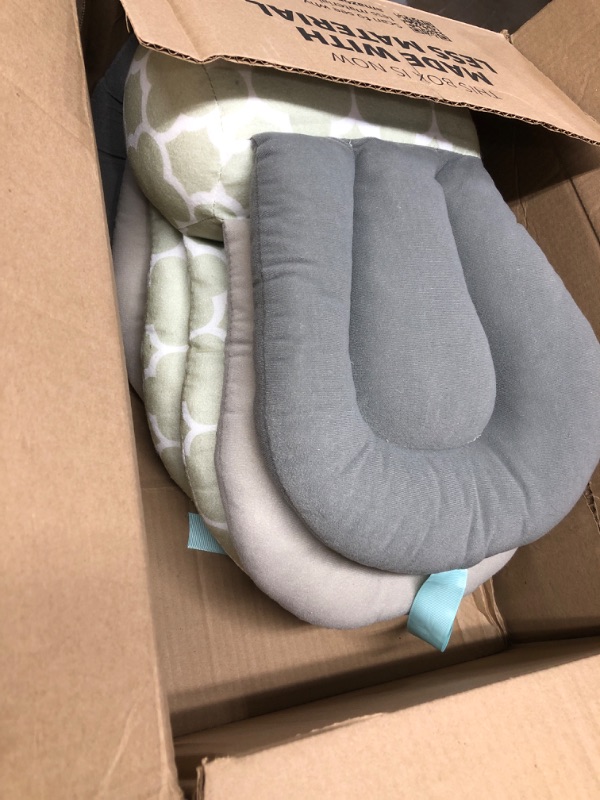 Photo 1 of Boppy Original Support Nursing Pillow, Gray Taupe Leaves, Ergonomic Breastfeeding