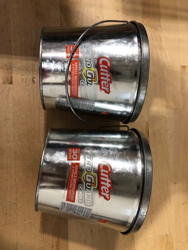 Photo 1 of 2 PACK Cutter Citro Guard Candle Bucket, 17 Oz