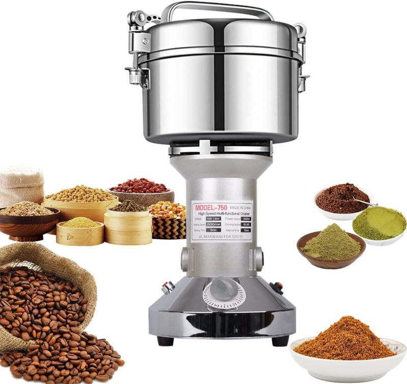 Photo 1 of ***HEAVILY USED AND DIRTY - POWERS ON - UNABLE TO TEST FURTHER***
Grain Mill Grinder 750g High Speed Electric Stainless Steel Grinder