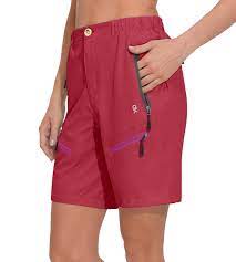 Photo 1 of Women's 9 Inch Inseam Quick Dry Stretch Lightweight Cargo Shorts RED SIZE XL
