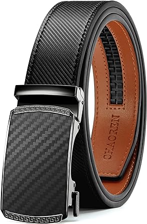 Photo 2 of CHADREN LEATHER RATCHET BELT MEN CUSTOMIZABLE FIT EFFORTLESS STYLE 