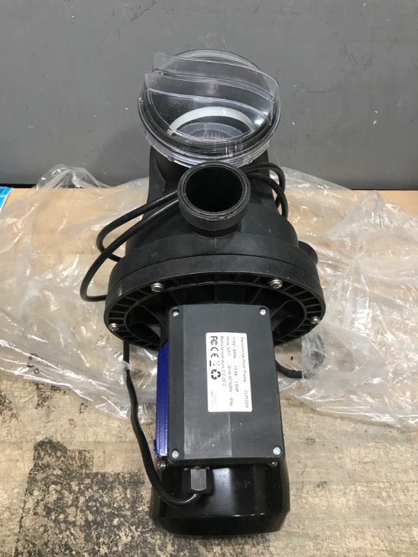 Photo 1 of 1.6HP Pool Pump In/Above Ground Water Pump Single Speed, 1200W/115V, 6075GPH & High Flow, Powerful Primming Swimming Pool Pumps with Filter Basket, Low Noise for Family