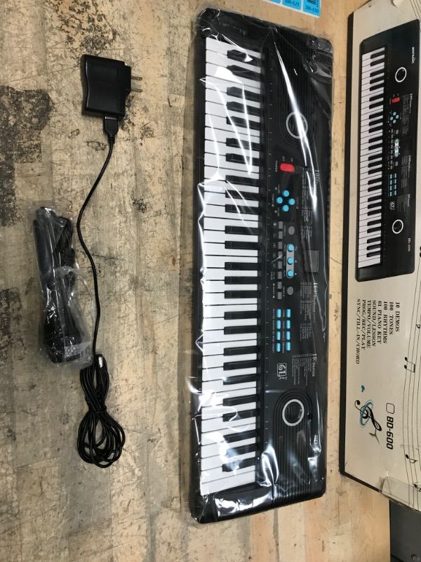 Photo 2 of 61 Keys Keyboard Piano Electronic Digital Piano With Built-In Speaker Microphone Portable Keyboard Electronic Piano
