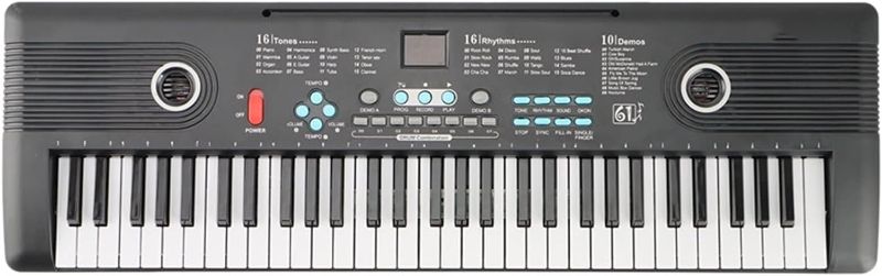 Photo 1 of 61 Keys Keyboard Piano Electronic Digital Piano With Built-In Speaker Microphone Portable Keyboard Electronic Piano
