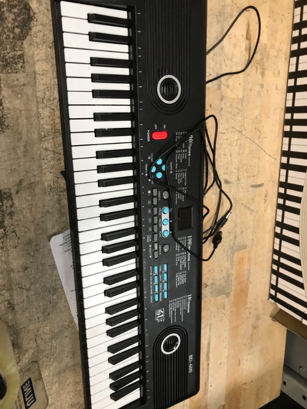 Photo 2 of 61 Keys Keyboard Piano Electronic Digital Piano With Built-In Speaker Microphone Portable Keyboard Electronic Piano
