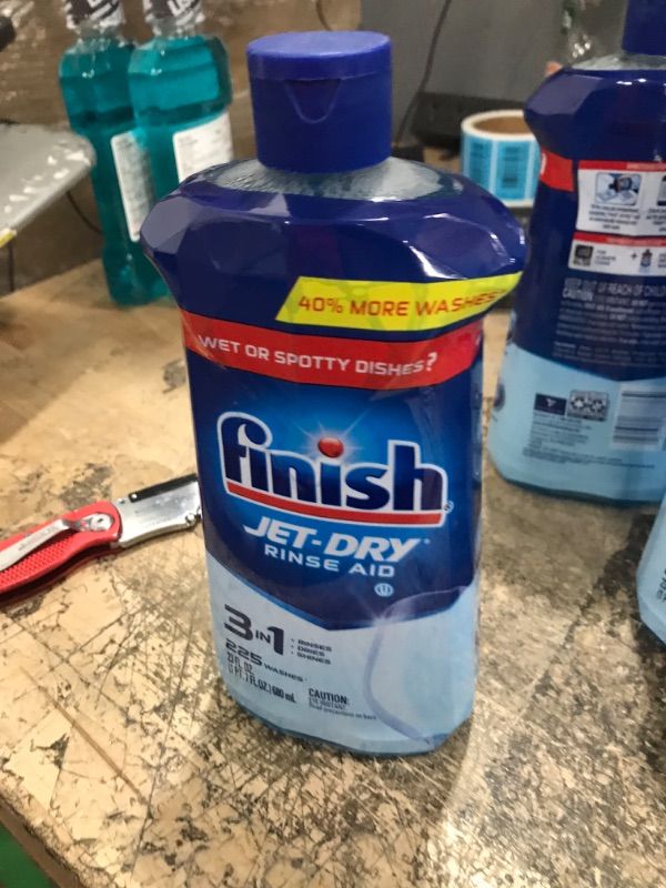 Photo 2 of 2 PACK**Finish Jet-Dry Rinse Aid, 23oz, Dishwasher Rinse Agent & Drying Agent