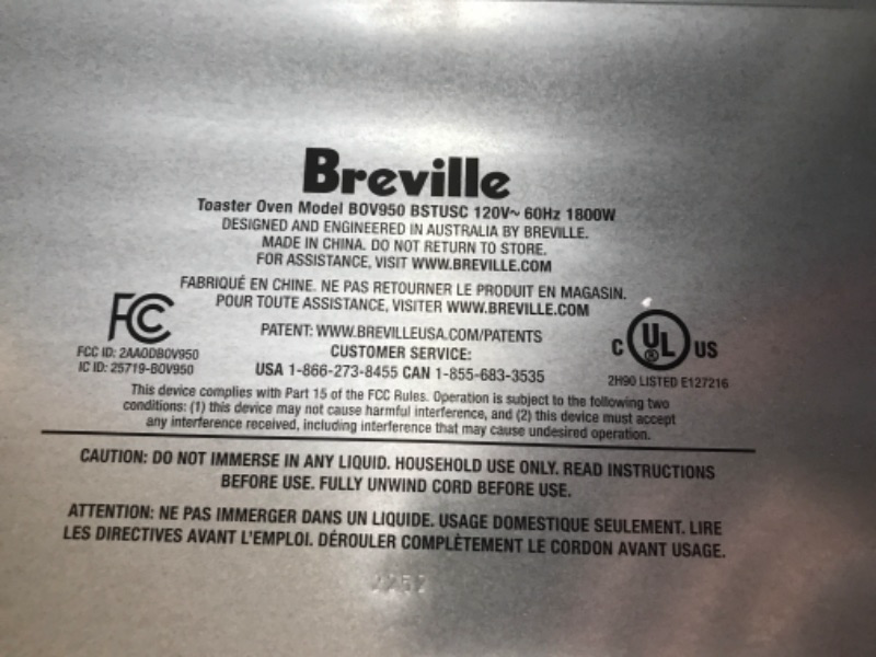 Photo 6 of Breville the Joule Oven Air Fryer Pro, BOV950BST, Black Stainless Steel
