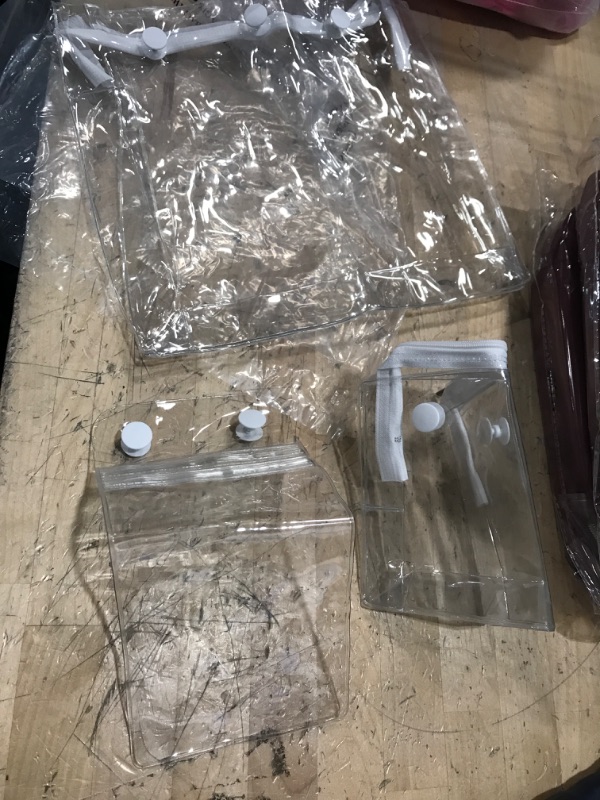 Photo 2 of Addoklm 3 Packs Clear PVC Zipper Inner Bags Kit for Bogg Bag Rubber Beach Tote Bag