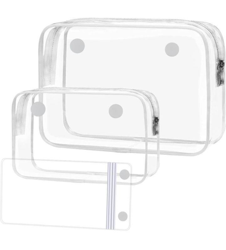 Photo 1 of Addoklm 3 Packs Clear PVC Zipper Inner Bags Kit for Bogg Bag Rubber Beach Tote Bag