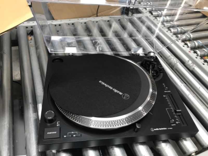 Photo 2 of Audio-Technica AT-LP120XUSB-BK Direct-Drive Turntable (Analog & USB), Fully Manual, Hi-Fi, 3 Speed, Convert Vinyl to Digital, Anti-Skate and Variable Pitch Control Black