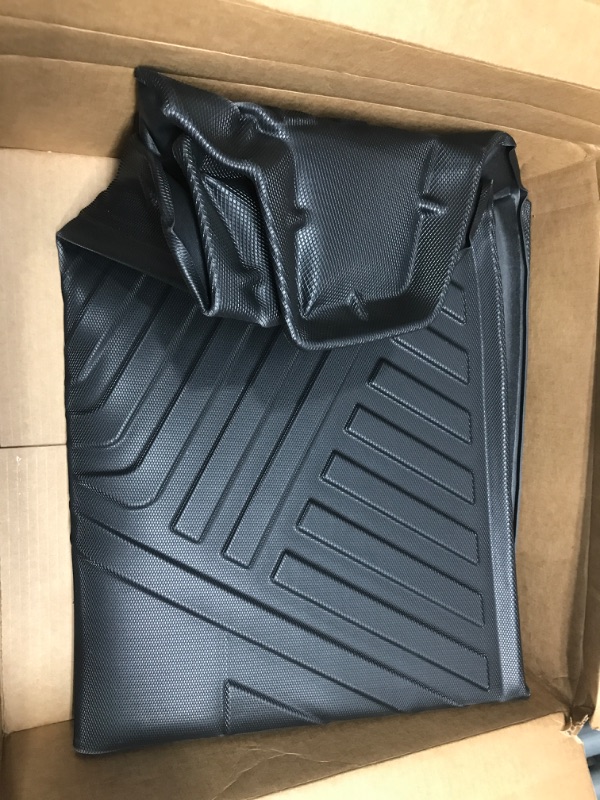 Photo 2 of Forester Cargo Liner Compatible with 2014-2023 Subaru Forester?All Weather 3D Upgrade Modeling Black TPO Heavy-Duty Waterproof Rear Cargo Trunk Tray Floor Mats Protector (for 2014-2018 Forester)