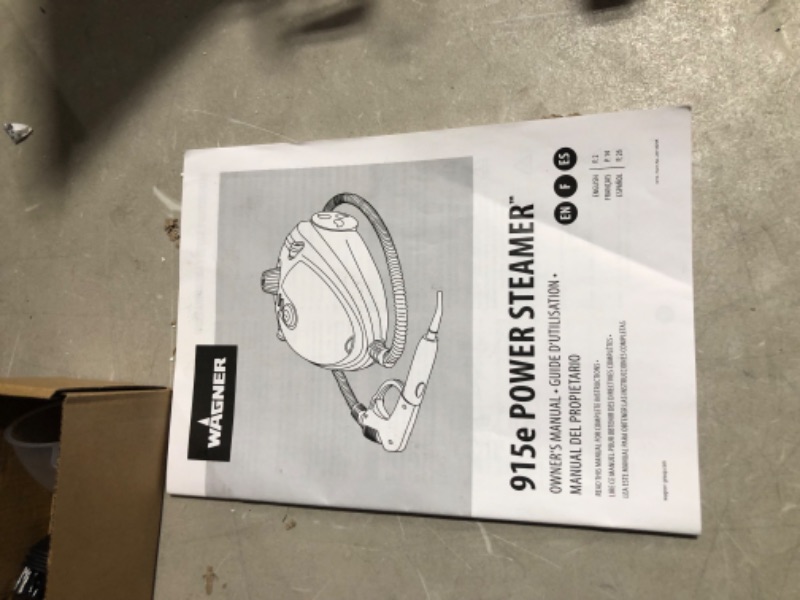 Photo 5 of ***POWERS ON - UNABLE TO TEST FURTHER***
Wagner Spraytech 0282014 915e On-Demand Steam Cleaner & Wallpaper Removal, Multipurpose Power Steamer