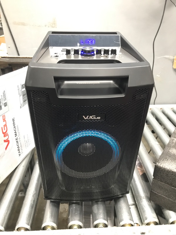 Photo 2 of VeGue Karaoke Machine, Bluetooth Speaker PA System for Adults & Kids with 2 Wireless Microphones, 8'' Subwoofer, Wireless Singing Machine for Christmas Party, Wedding, Gathering(VS-0866)