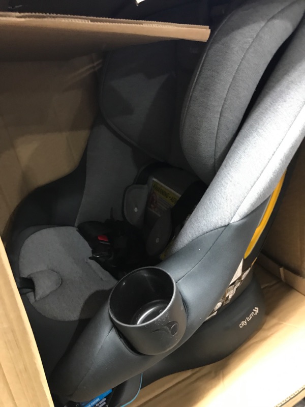 Photo 2 of Baby Jogger City Turn Rotating Convertible Car Seat | Unique Turning Car Seat Rotates for Easy in and Out, Phantom Grey