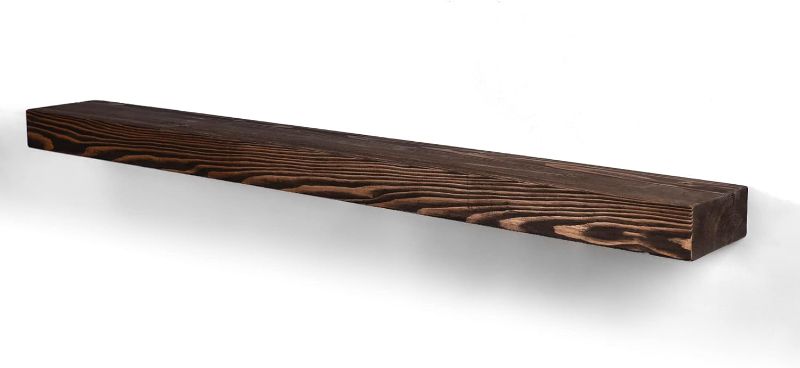 Photo 1 of 48" width rustic brown floating shelf