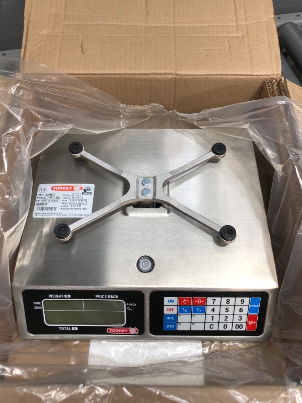 Photo 1 of TORREY LPC40L Electronic Price Computing Scale, 40 lb & StarTech.com 10' RS232 Serial Null Modem Cable - Null Modem Cable - DB-9 (F) to DB-9 (F) - 10 ft (SCNM9FF) Computing Scale + Modem Cable, 10 ft