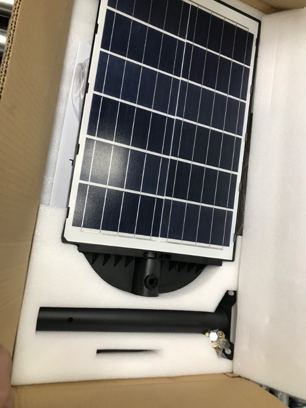 Photo 2 of 1200W Solar Street Lights Outdoor, 120000LM Solar Parking Lot Lights with Motion Sensor and Remote Control, IP67 Waterproof Street Lights Solar Powered, Dusk to Dawn Solar Street Light for Yard, Garde